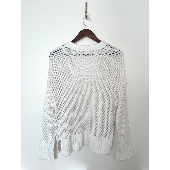 ABERCROMBIE & FITCH Crochet Open Front Knit Cardigan $70 Sweater NWT | Medium - Picture 2 of 14